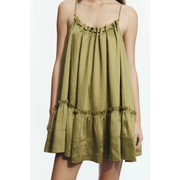Aje Lucera Mini Dress in Avocado | Mini Dresses | Coveti