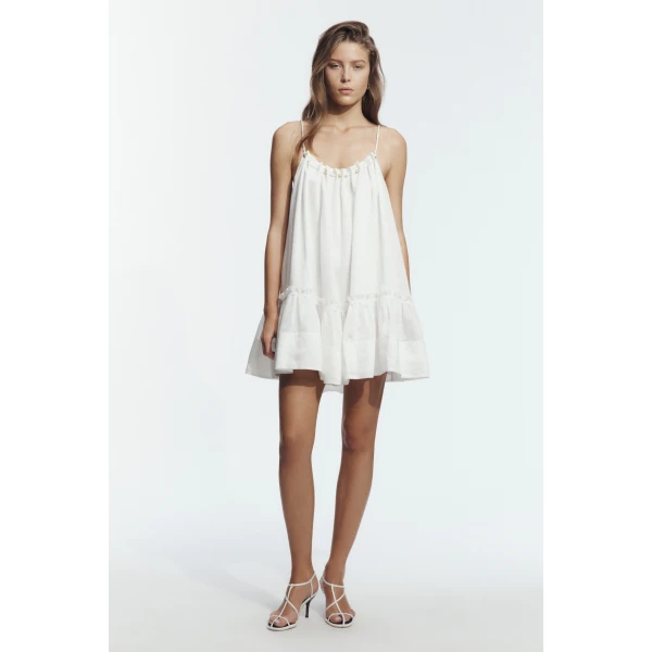 Aje Lucera Mini Dress in Ivory | Mini Dresses | Coveti