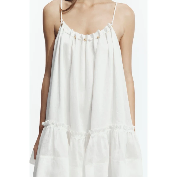 Aje Lucera Mini Dress in Ivory | Mini Dresses | Coveti