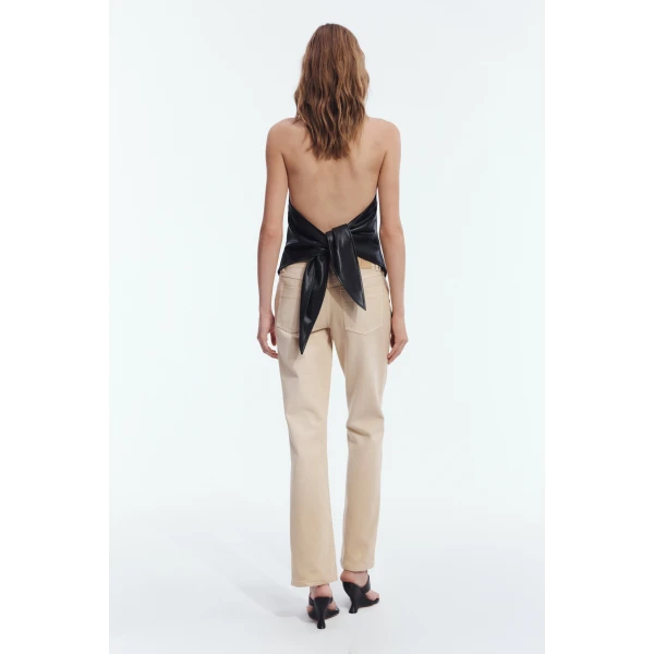 Aje Lucy Halter Neck Top in Black | Tops | Coveti