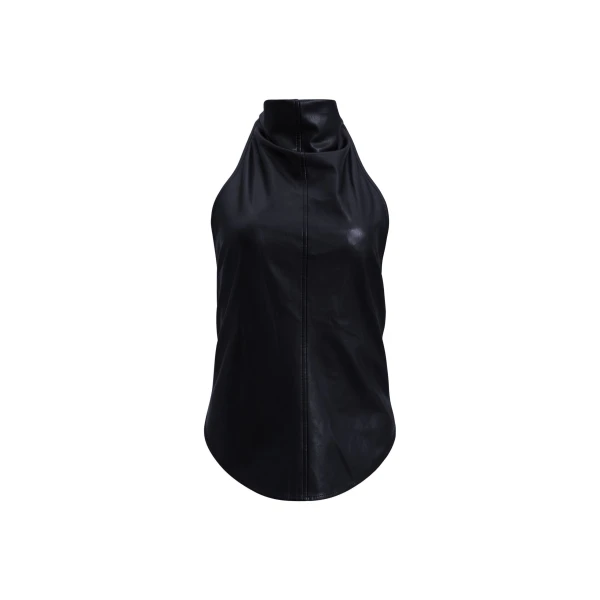 Aje Lucy Halter Neck Top in Black | Tops | Coveti