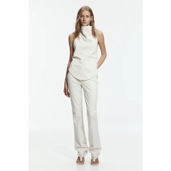 Aje Lucy Halter Neck Top in Ivory | Tops | Coveti