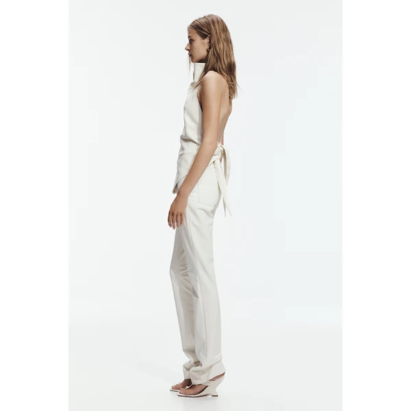 Aje Lucy Halter Neck Top in Ivory | Tops | Coveti