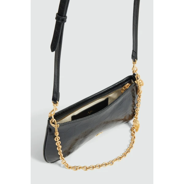 Aje Macy Small Baguette Bag in Black | Shoulder & Crossbody Bags | Coveti
