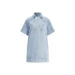 Aje Margot Denim Mini Dress in Bleach | Mini Dresses | Coveti