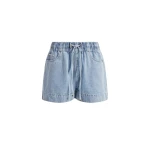 Aje Margot Denim Relaxed Short in Bleach | Shorts | Coveti