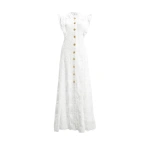 Aje Maribelle Lace Maxi Dress in Ivory | Maxi Dresses | Coveti