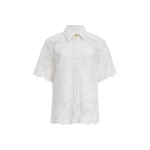 Aje Maribelle Lace Shirt in Ivory | Shirts | Coveti