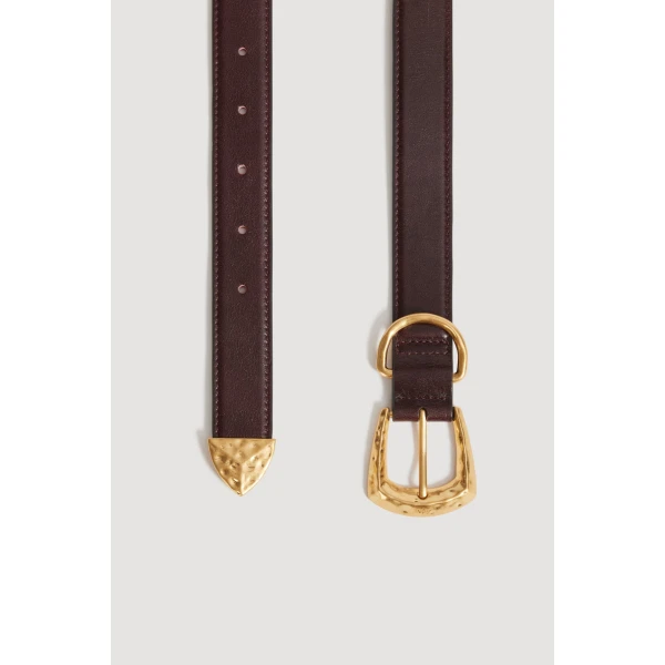 Aje Maxine Belt in Merlot | Belts | Coveti