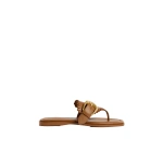 Aje Maxine Flat Thong in Tan | Flip Flops & Slides | Coveti