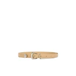 Aje Maxine Long Slim Belt in Camel/Silver | Belts | Coveti