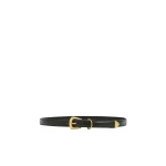Aje Maxine Slim Belt in Black | Belts | Coveti