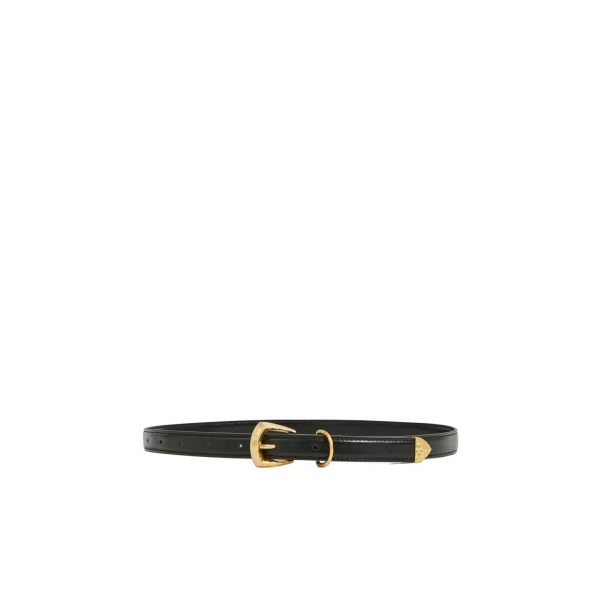 Aje Maxine Slim Belt in Black | Belts | Coveti