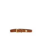 Aje Maxine Suede Belt in Amber Brown | Belts | Coveti