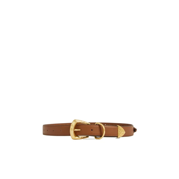 Aje Maxine Woven Belt in Amber Brown | Belts | Coveti