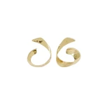 Aje Melody Ribbon Earring in Gold | Earrings | Coveti