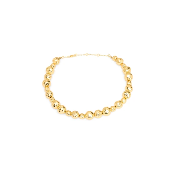 Aje Mercurial Bead Necklace in Gold | Necklace | Coveti