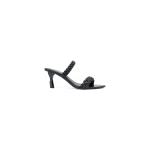 Aje Mirage Woven Sculptural Heel in Black | Heels | Coveti