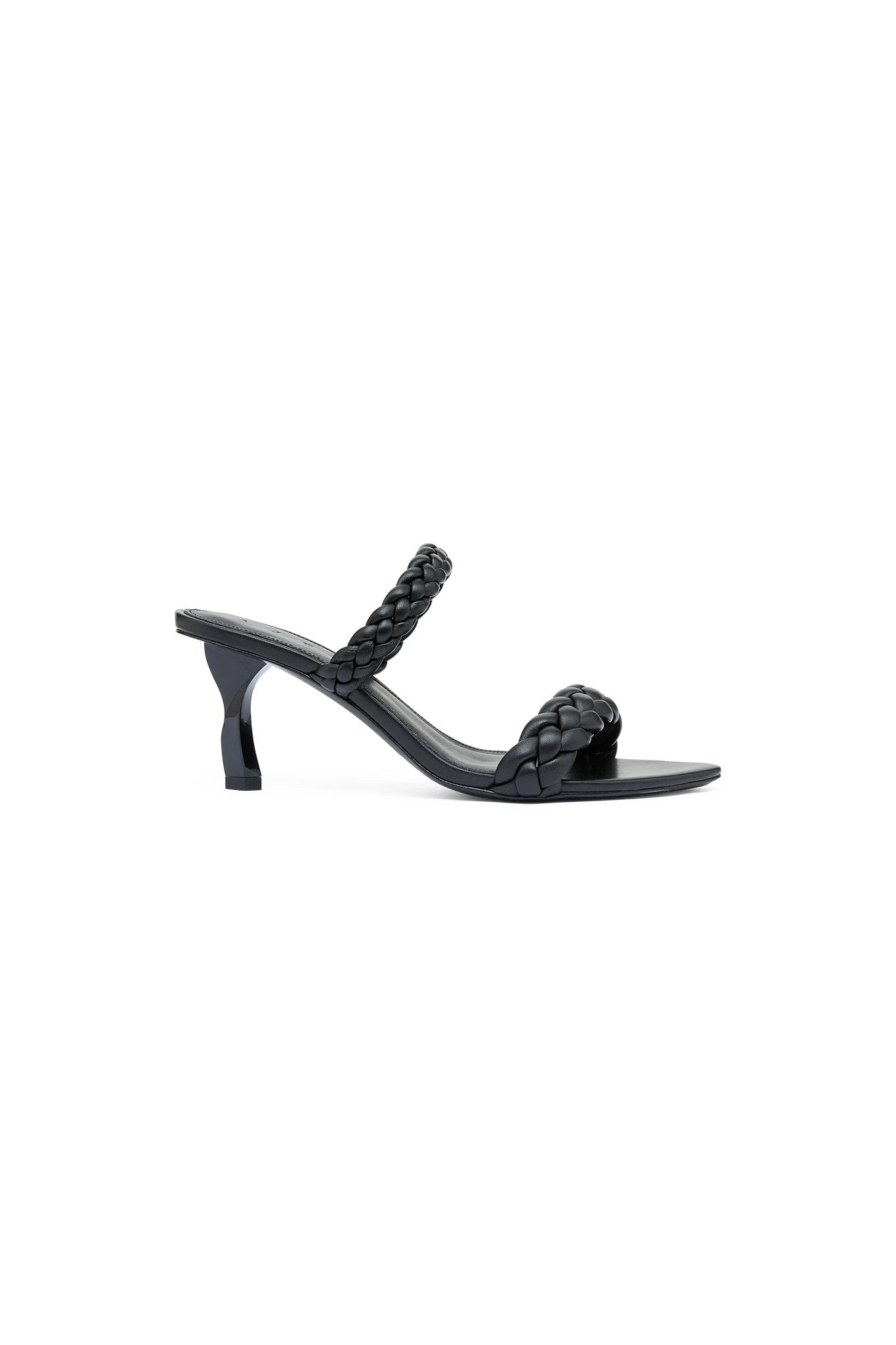 Aje Mirage Woven Sculptural Heel Black Aje Mirage Woven Sculptural Heel in Black | Heels | Coveti
