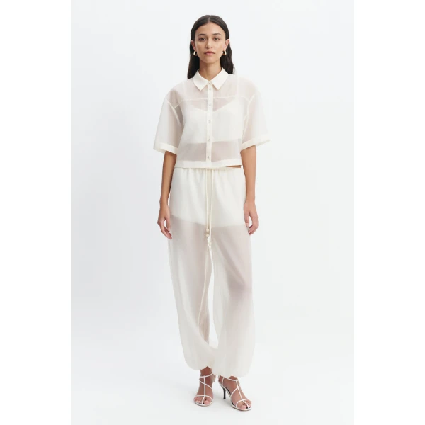 Aje Naia Harem Pant in Eggshell | Pants | Coveti