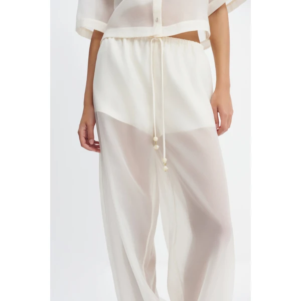 Aje Naia Harem Pant in Eggshell | Pants | Coveti
