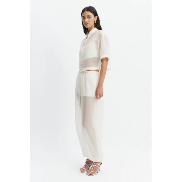 Aje Naia Harem Pant in Eggshell | Pants | Coveti
