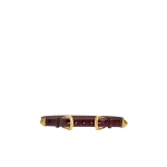 Aje Neci Croc Emboss Belt in Merlot | Belts | Coveti
