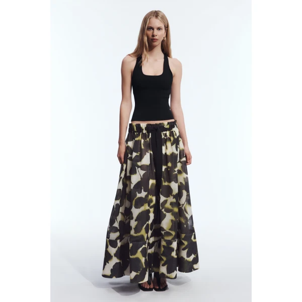 Aje Nerona Maxi Skirt in Ink Folia | Skirts | Coveti