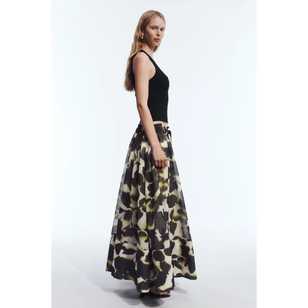 Aje Nerona Maxi Skirt in Ink Folia | Skirts | Coveti