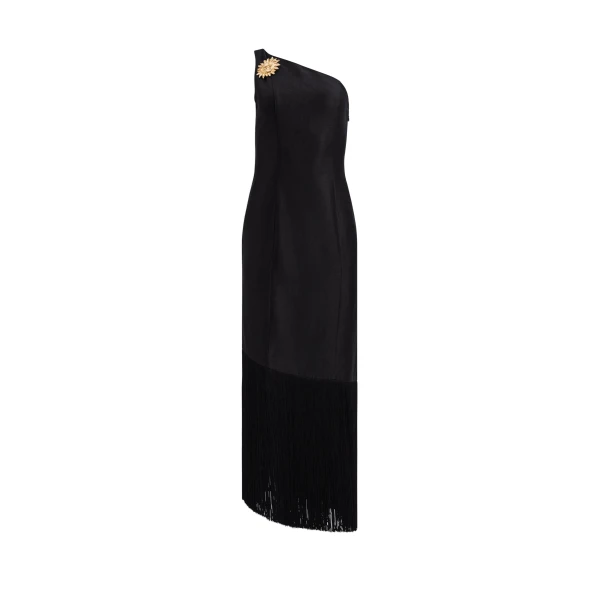 Nerra Fringe Midi Dress