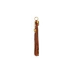Aje Nokaya Tassel Charm in Amber Brown | Bag charms | Coveti