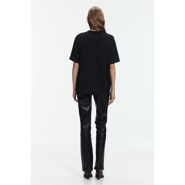 Aje Orchid Oversized Tee in Black/Black | T-shirts | Coveti