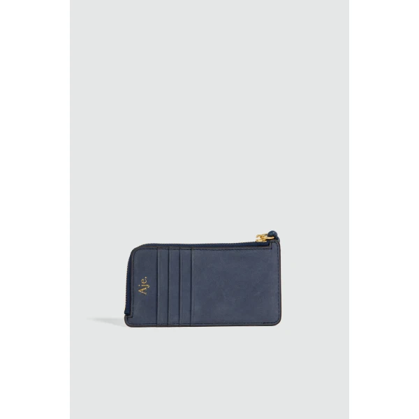Aje Poppy Small Zip Wallet in Midnight Blue | Wallets & Purses | Coveti