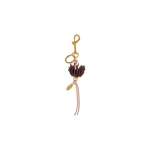 Aje Protea Flower Charm in Merlot-Fawn Pink | Bag charms | Coveti