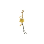 Aje Protea Flower Charm in Pine-Golden Ochre | Bag charms | Coveti