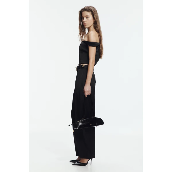 Aje Ravena Bustier in Black | Tops | Coveti