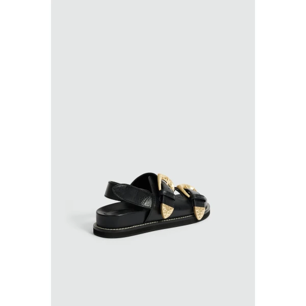 Aje Renata Sandal in Black | Sandals | Coveti