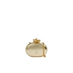 Aje Retrofete Clutch in Light Gold | Clutch Bags | Coveti