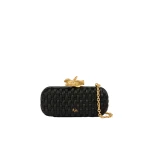 Aje Retrofete Woven Long Clutch in Black | Clutch Bags | Coveti