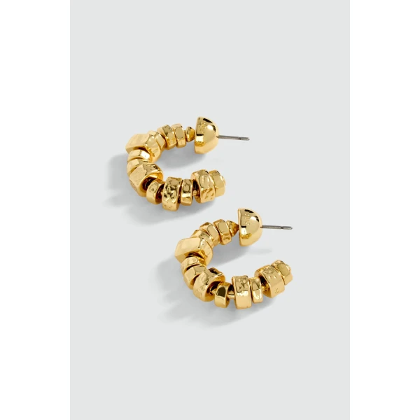 Aje Rogue Small Hoop in Gold | Earrings | Coveti