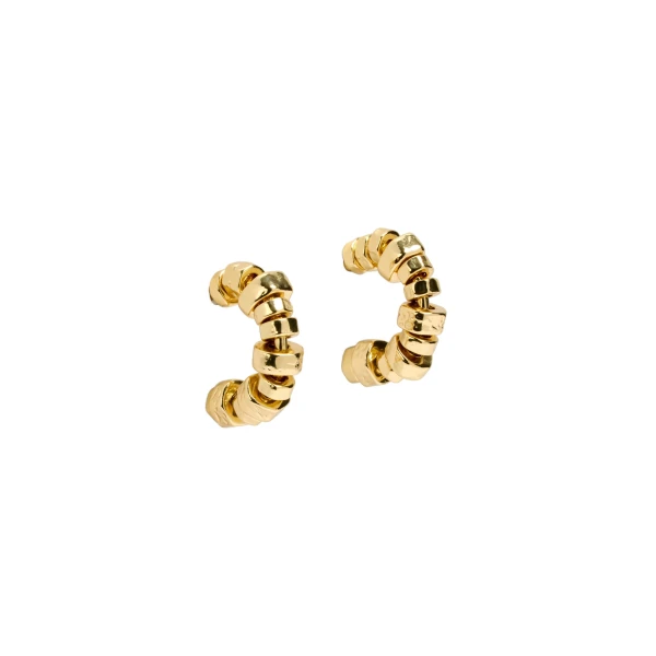 Aje Rogue Small Hoop in Gold | Earrings | Coveti