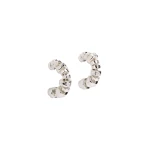 Aje Rogue Small Hoop in Silver | Earrings | Coveti