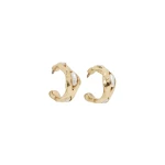 Aje Romara Large Pearl Hoops in Gold/Pearl | Earrings | Coveti