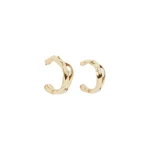 Aje Romara Small Pearl Hoops in Gold/Pearl | Earrings | Coveti