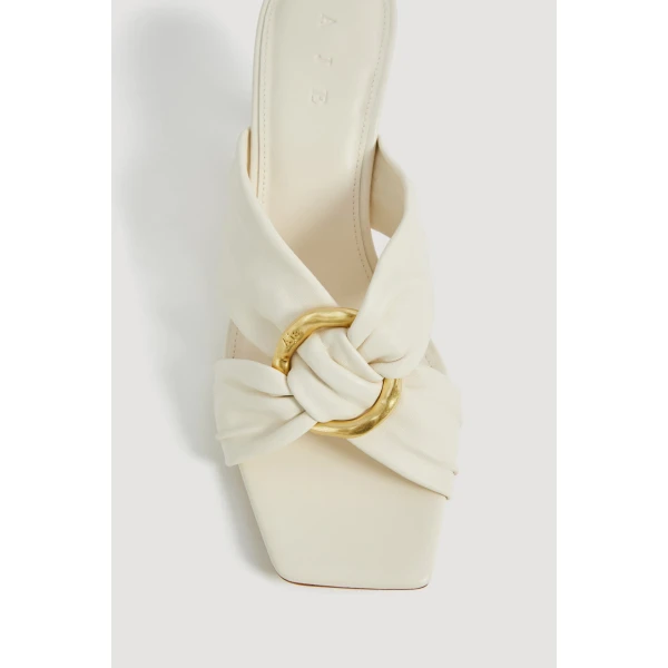Aje Saint Heel Mule in Ivory | Heels | Coveti