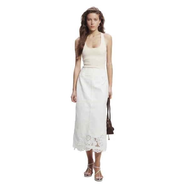 Sardinia Denim Midi Skirt