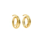 Aje Sascha Large Swirl Earrings in Gold | Earrings | Coveti