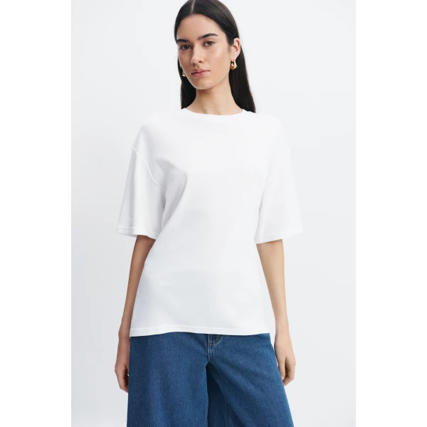 Aje Sienna Belted Tee in White | T-shirts | Coveti
