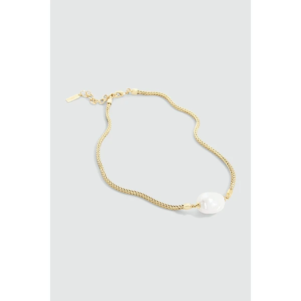 Aje Sienna Necklace in Gold/Pearl | Necklace | Coveti