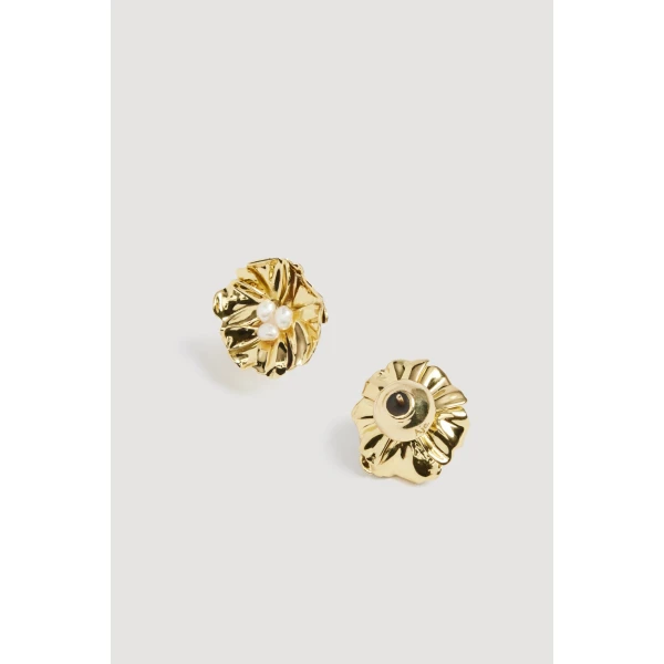 Aje Sierra Stud in Gold/Pearl | Earrings | Coveti